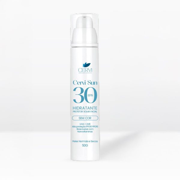 Protetor Solar Facial Cervi Sun FPS 30 PPD 15 Hidratante 50g - Linha Protetores