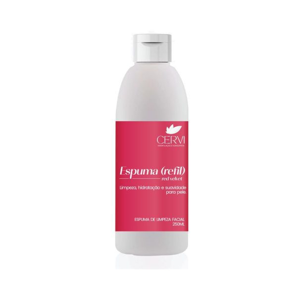 Espuma de Limpeza Facial Refil 250ml - Linha Red Velvet