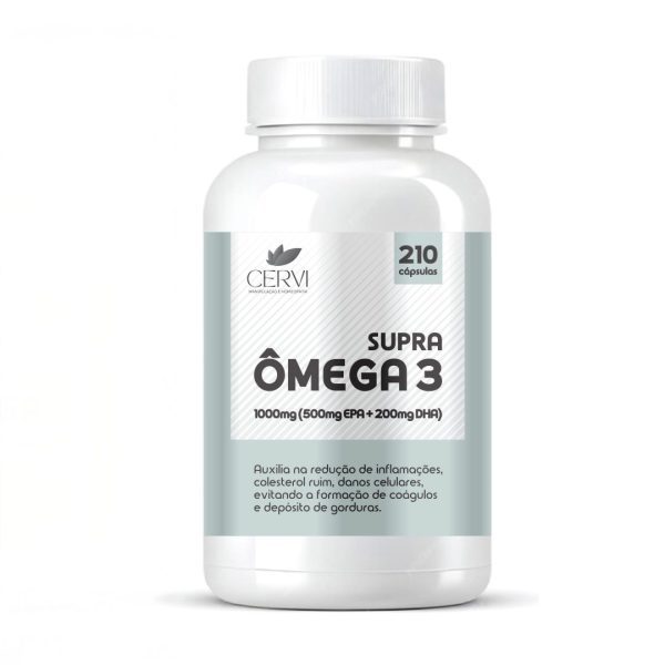 Supra Ômega 3 1000mg (500mg EPA + 200mg DHA) - Linha Ômegas
