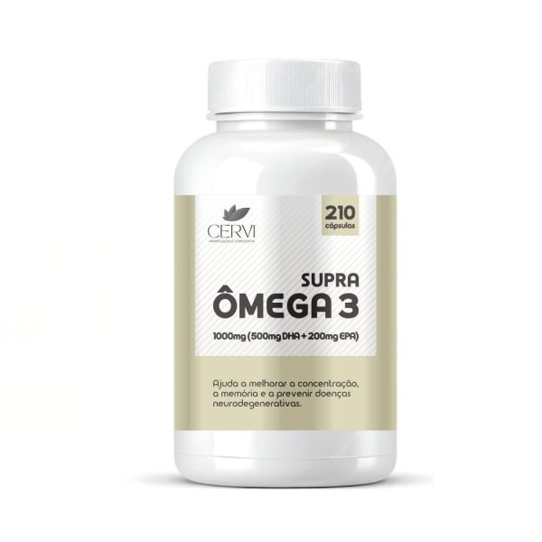 Supra Ômega 3 1000mg (500mg DHA + 200mg EPA) - Linha Ômegas