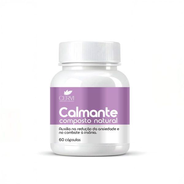 Calmante Composto Natural, 60 Cápsulas - Linha Calmante