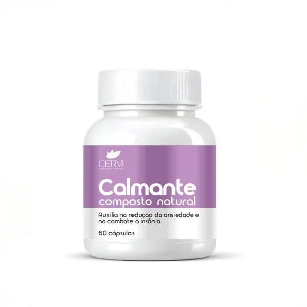 Calmante Composto Natural, 60 Cápsulas - Linha Calmante