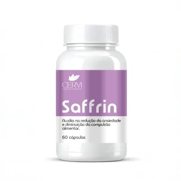 Saffrin 90mg, 60 Cápsulas - Linha Calmante