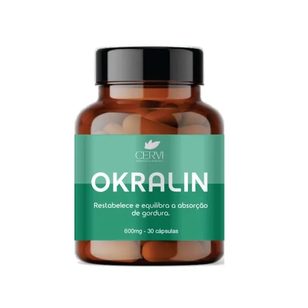 OKRALIN 600mg, 30 Cápsulas - Linha Emagrecimento