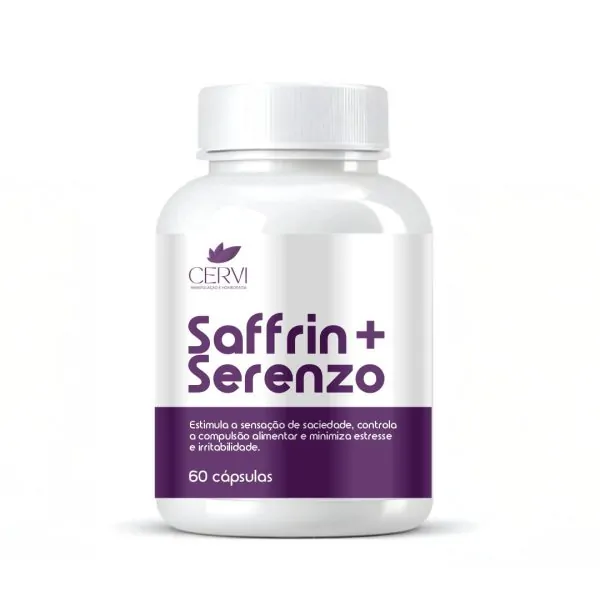 Saffrin + Serenzo, 60 Cápsulas - Linha Calmante