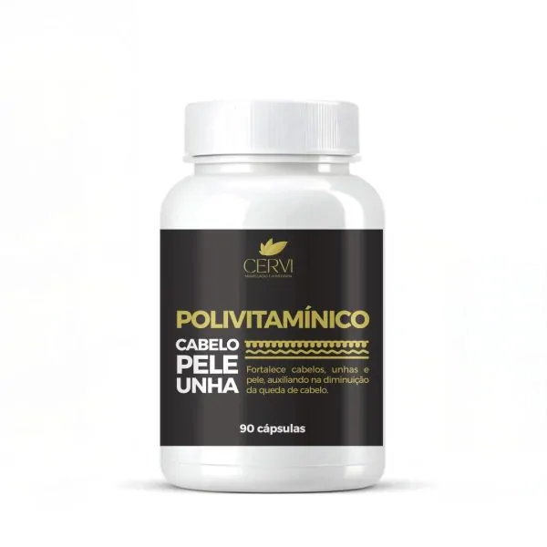 Polivitamínico Cabelo, Pele e Unha - 90 Cápsulas - Linha Capilar